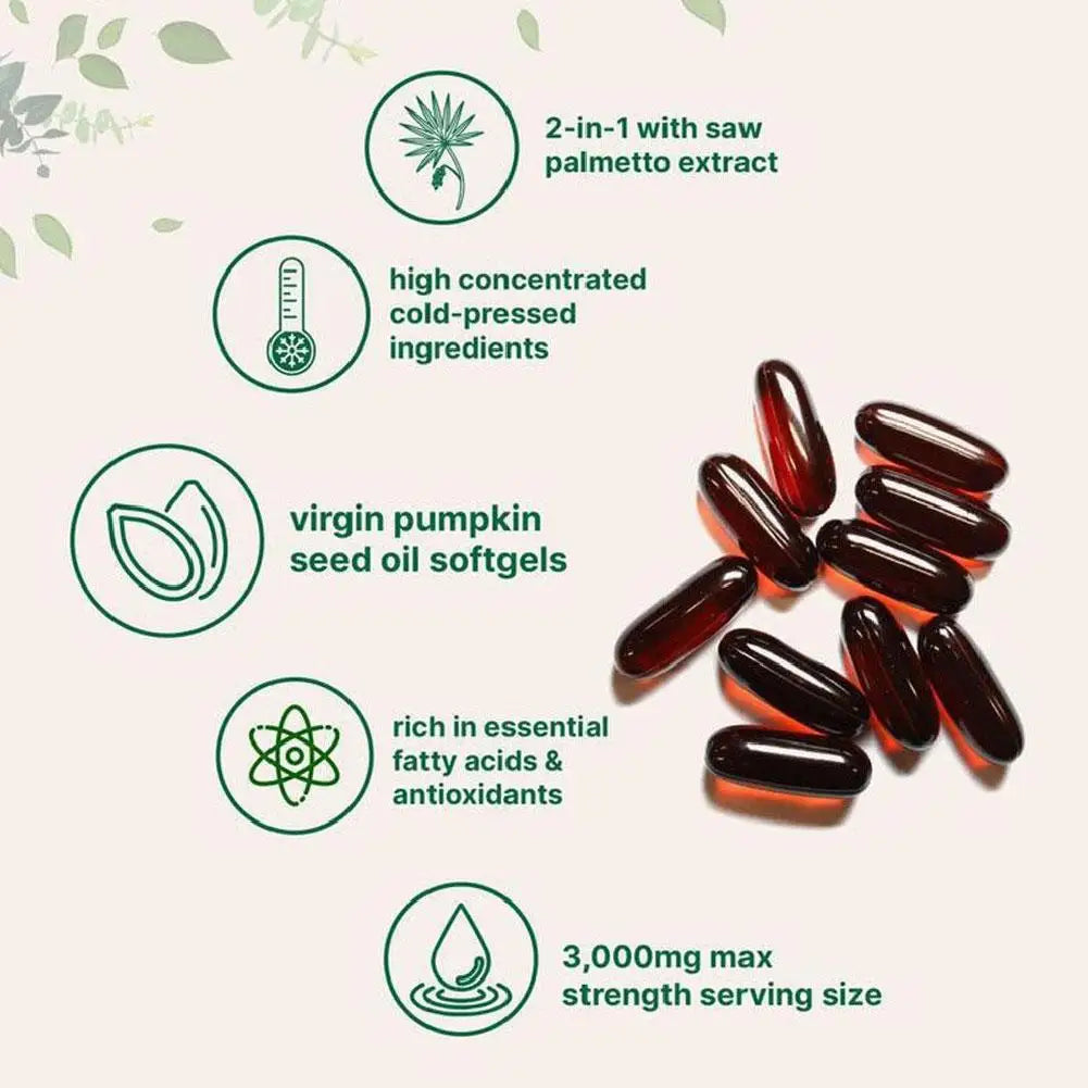 180 Capsules Pumpkin Seed Oil Capsules Promotes Metabolism Promotes Metabolism Improve Digestive Problems Enhance Immunity