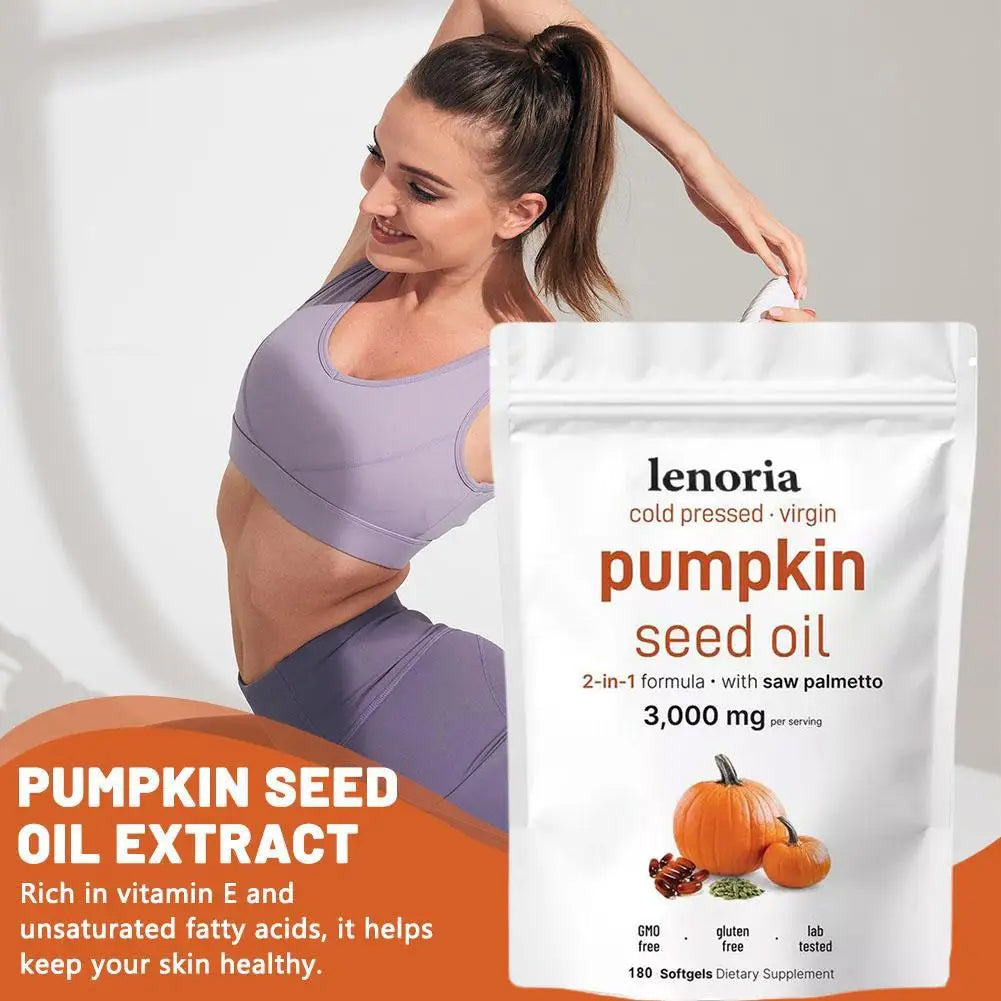 180 Capsules Pumpkin Seed Oil Capsules Promotes Metabolism Promotes Metabolism Improve Digestive Problems Enhance Immunity