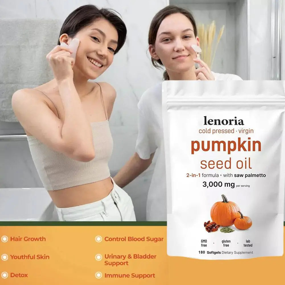 180 Capsules Pumpkin Seed Oil Capsules Promotes Metabolism Promotes Metabolism Improve Digestive Problems Enhance Immunity