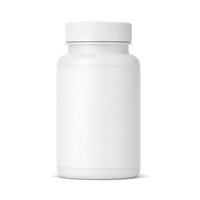 A generic, unbranded supplement bottle representing other brands